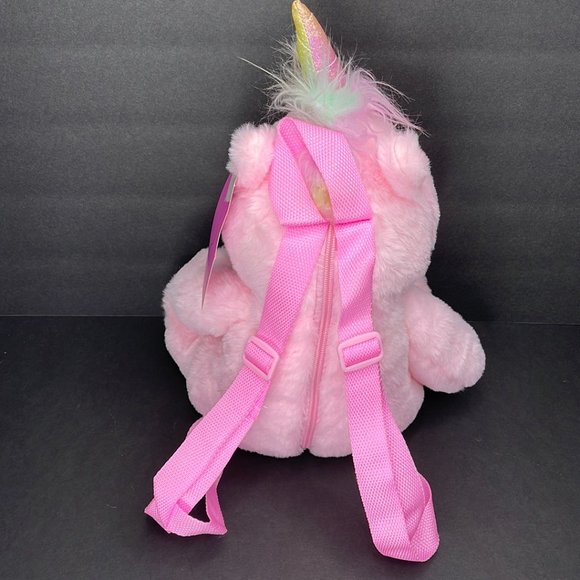 Carried Away Unicorn Plush Backpack Bag - Picture 3 of 4